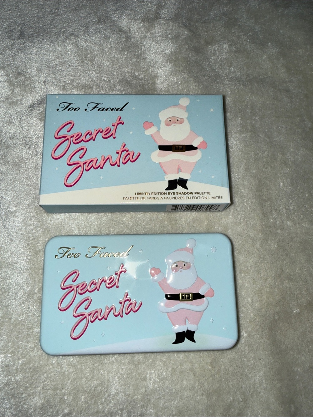 Too Faced Secret Santa Eye Shadow Palette - Light Blue & Pink